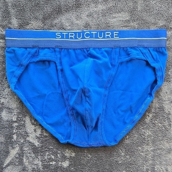 Structure Blue Briefs with Signature Waistband - Picture 1 of 4